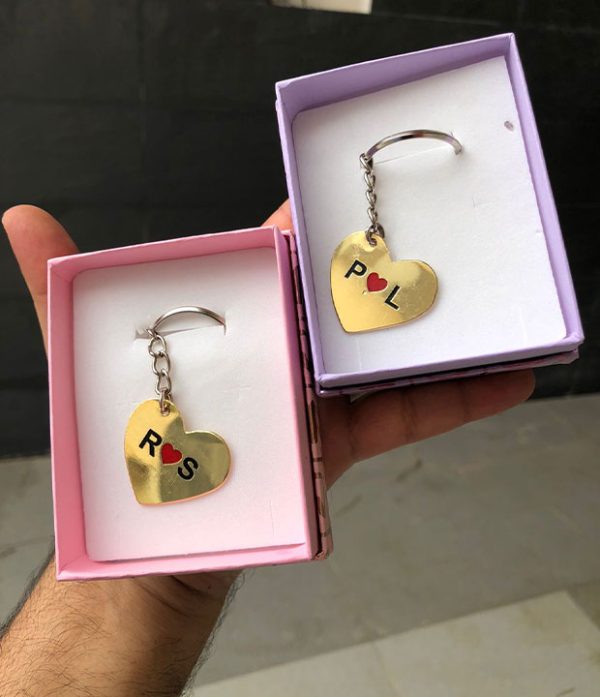 Heart shaped keychain