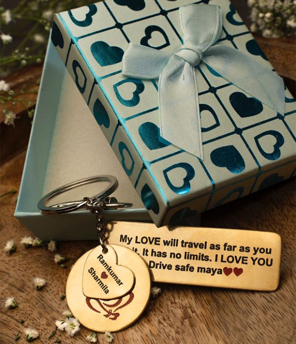 Personalized keychain with Ganesh Printed